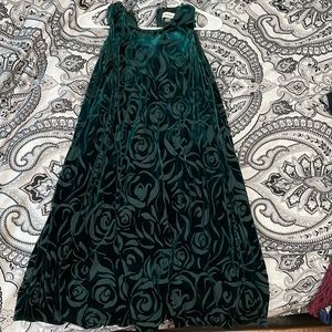 Green cocktail dress